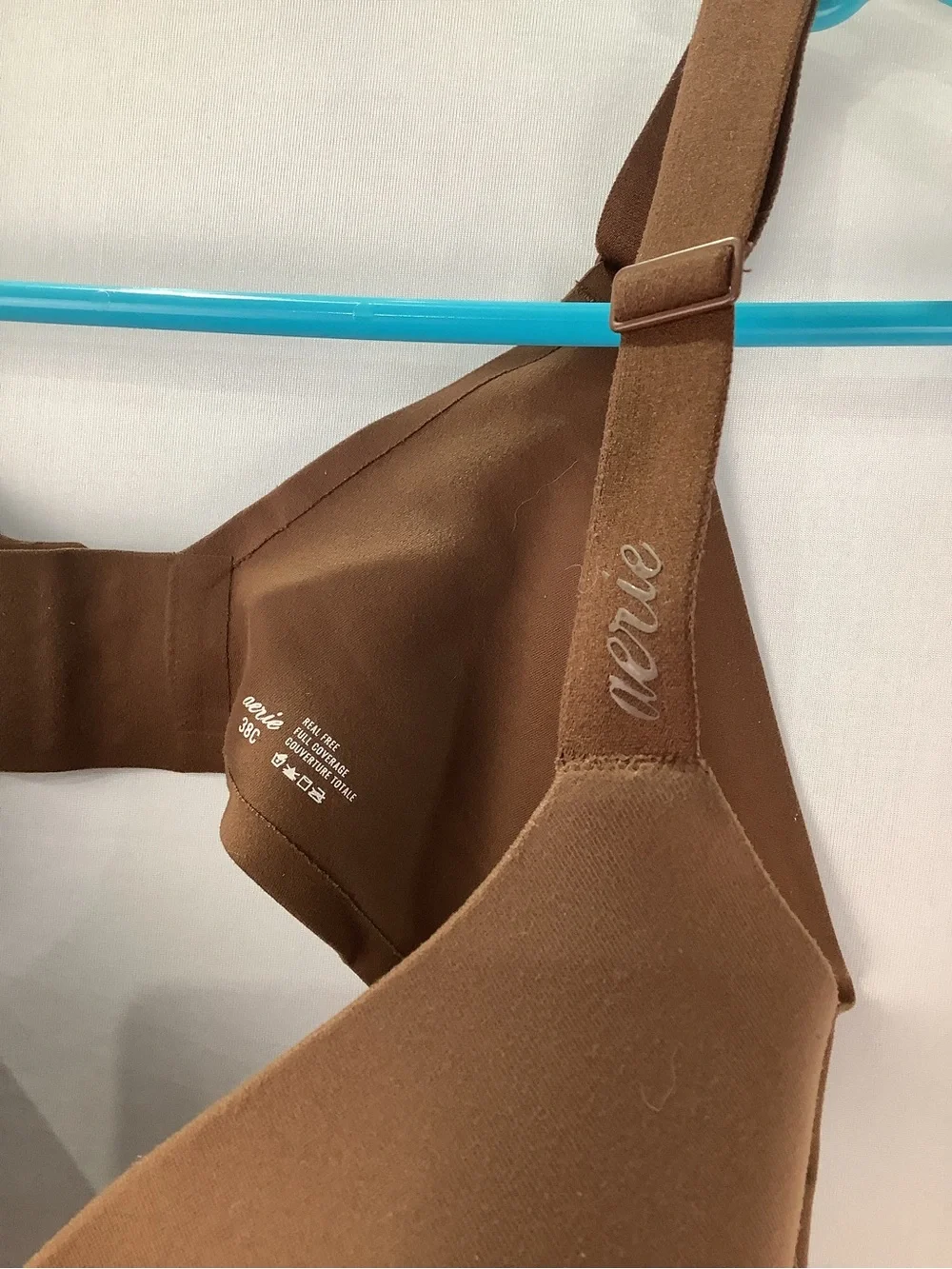 Aerie Real Free Full Coverage Bra - Brown womens size 38C - Picture 2 of 4